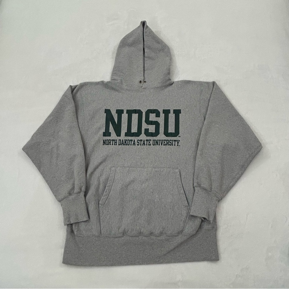NDSU North Dakota State Champion Life Reverse Weave Gray Hoodie Sweatshirt Men L